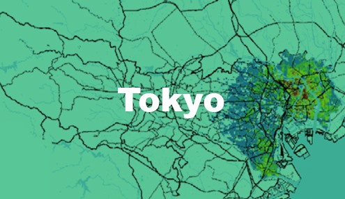 東京液状化危険度分布図